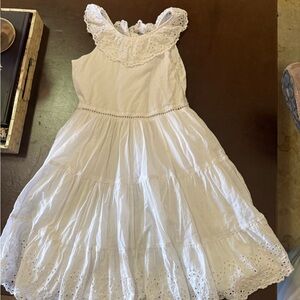 Polo by Ralph Lauren White Eyelet Kids Dress